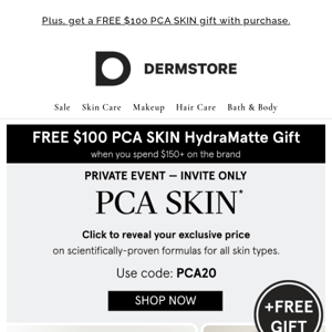 ICYMI: Shop PCA SKIN at an exclusive price!