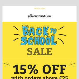 📣 Back to School Sale