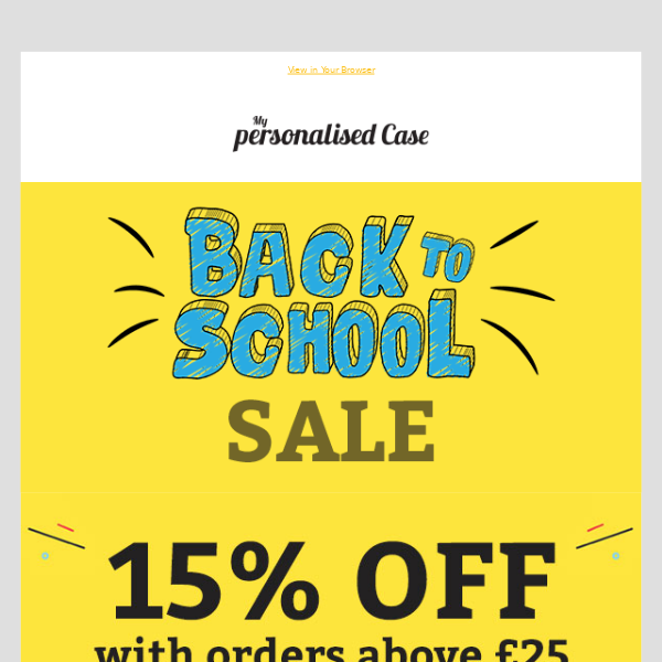 📣 Back to School Sale