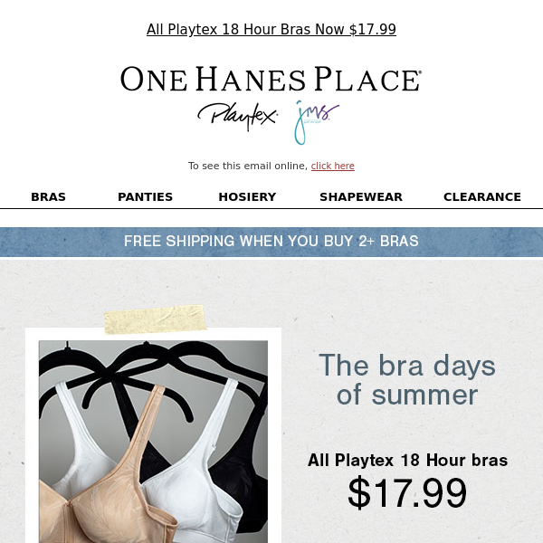 You Need 🆒 Bras for Long, Hot Days - One Hanes Place