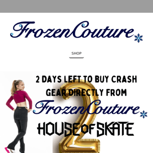 2 days left! To get your hands on Crash Gear!❄️