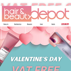 Get ready for Valentine's Day with a VAT FREE SALE tomorrow! ❤️