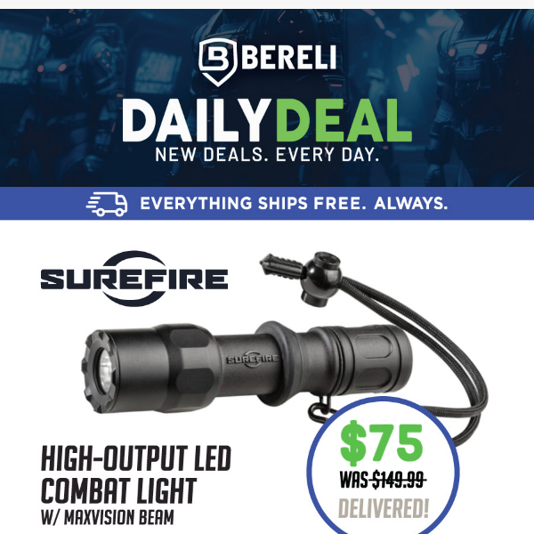 We Are Not Kidding! 🔦 50% Off SUREFIRE Combat Light