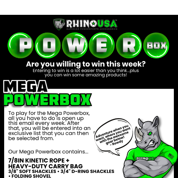 CONGRATULATIONS...to the Winner of This Week's Powerbox! 🎉