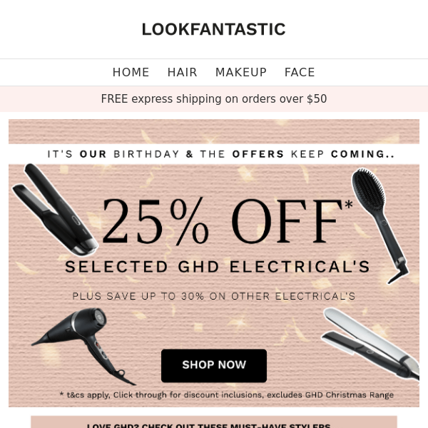 72 HR Flash!⚡ Up To $75 Off ghd & MORE!