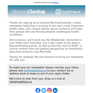 Welcome to MorningCheckUp