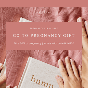 🎁 For Expectant Mamas: Flash Sale on Journals!