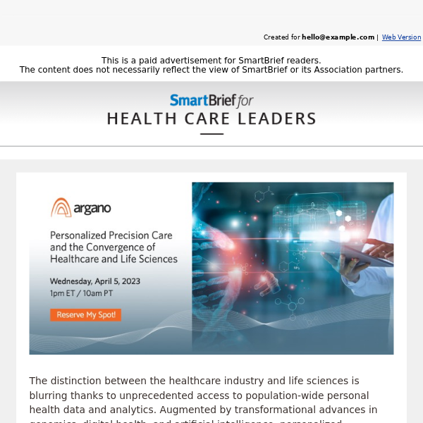 Webinar | The Convergence of Healthcare and Life Sciences