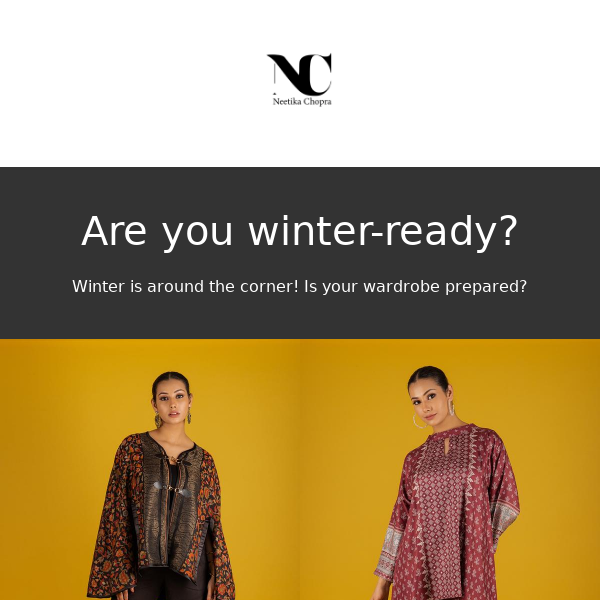 Neetika Chopra, Are you winter ready ?