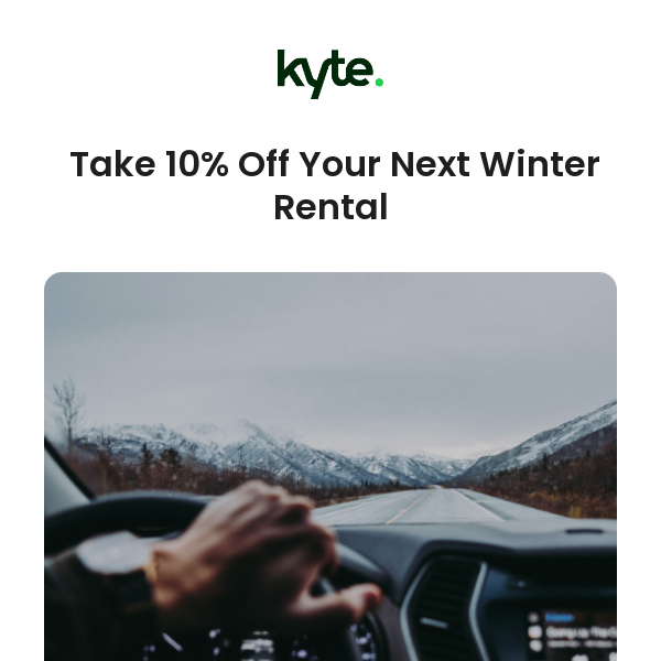 Escape This Winter & Save 🚘❄️