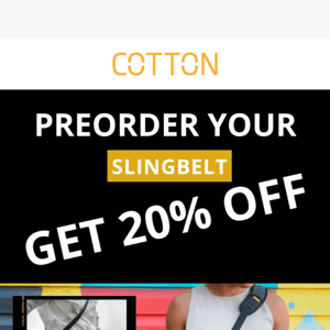 Save 20% When You Pre-Order Your SlingBelt ⭐