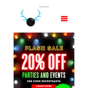 FINAL Hours For 20% Off ⏰ Celebrate The Holidays On The Lanes! 