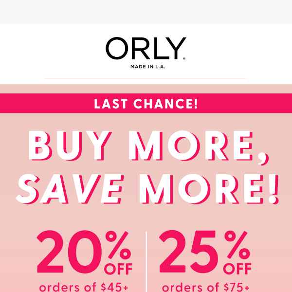 Last Chance to Save Up to 30% on Nail Goodies!