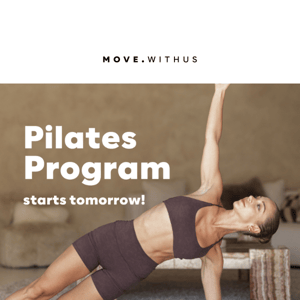 Pilates begins...Tomorrow! 🤩