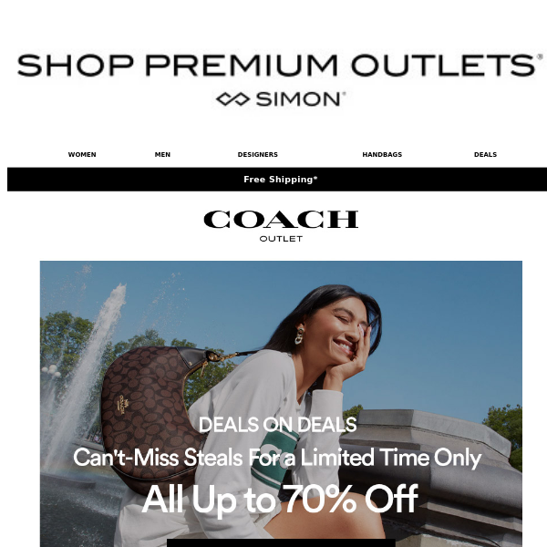 COACH Outlet Flash Sale: Extra 20% off Shoes - Premium Outlets