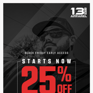 25% OFF SITEWIDE STARTS NOW!