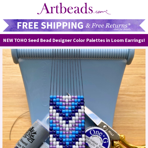 FREE Seed Bead Loom Earrings Demo with Julie!