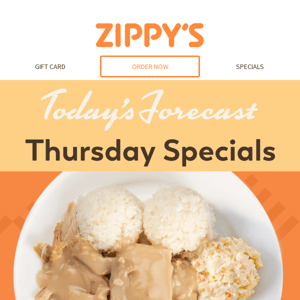 Thursday Daily Specials