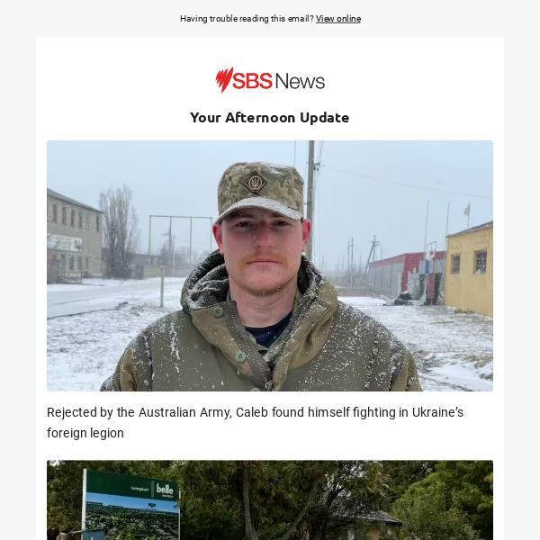 Rejected by the Australian Army, Caleb found himself fighting in Ukraine’s foreign legion