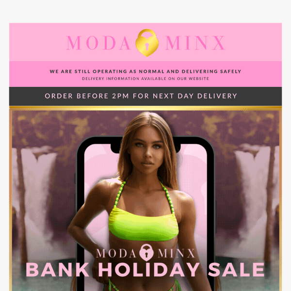 Moda Minx, The Bank Holiday SALE Is ON! 💸💸💸