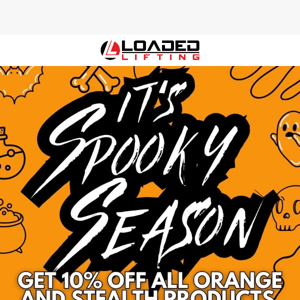 It's Spooky Season 🎃👻 Get 10% off Stealth + Orange Gear