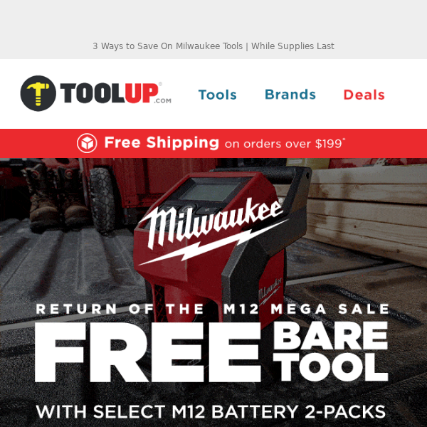 NEW Milwaukee Clickbuster Deals - Now Available