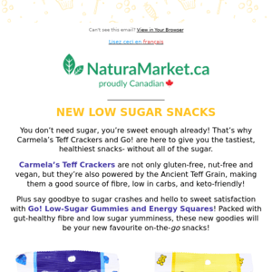 NEW Low Sugar Gummies, Energy Squares & Teff Crackers 🆕