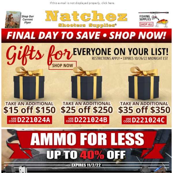 Ammo  For Less!