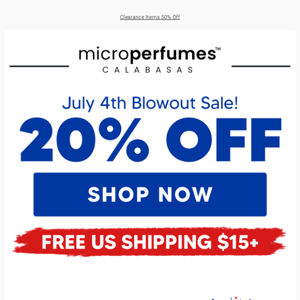 20% Off for Our 4th of July Sale