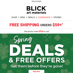 LIMITED TIME: Spring Deals & Free Offers