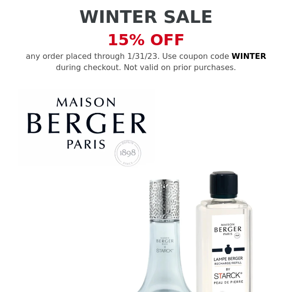 Lampe Berger Winter Sale