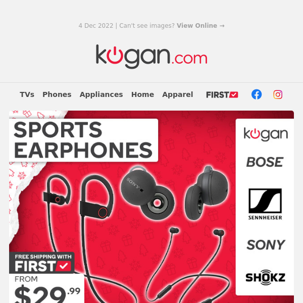 🎧 Sports Earphones From $29.99 | Deals on Sony, Bose & More