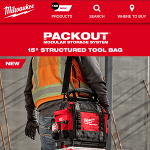 NEW! PACKOUT™ 15" Structured Tool Bag 