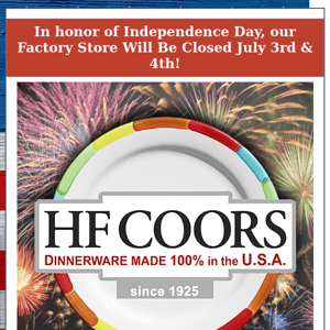 HF Coors  Celebrate The Red, White and Blue