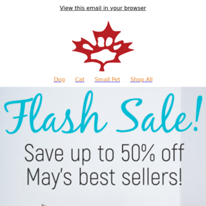 FLASH SALE: Save up to 50% OFF May's Best Selling Products!