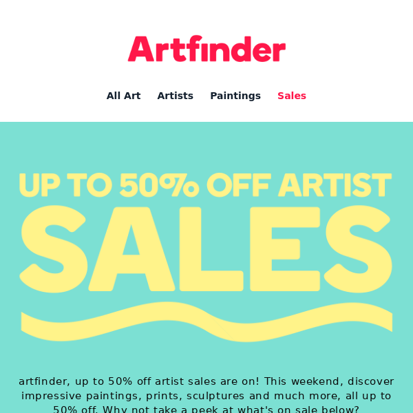 Artist sales are on ⭐
