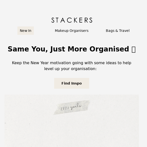 New Year, Same You (With Added Organisation) ✨