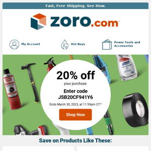 Want to Save 20% Today?