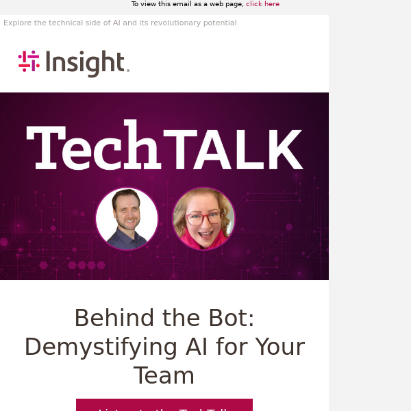 Corrected link: The latest TechTalk from Insight and Qualcomm