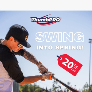 ⚾ Gear Up for Spring: 20% Off Thumb Guards Now!