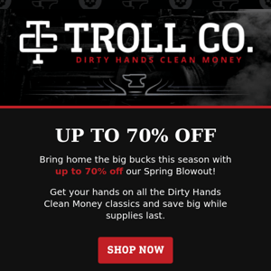 Up To 70% Off Spring Blowout