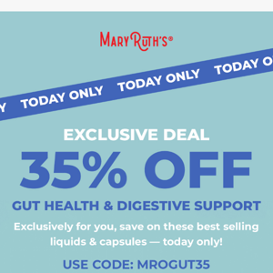 📣 Support your gut with 35% OFF 📣