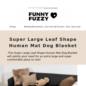 Super Large Leaf Shape Blanket🐶🍃