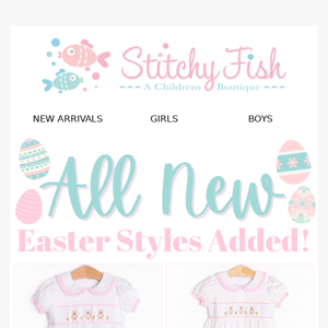 New Easter Styles Added! 🐇