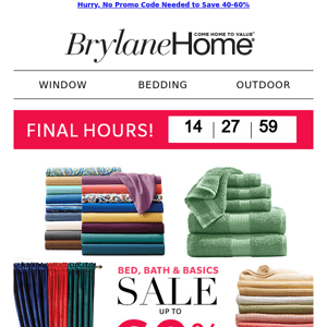 🔥 Last chance for amazing Bed, Bath & Basics deals!