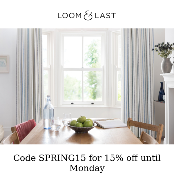 15% Off Everything - Extended Until Monday 2nd May