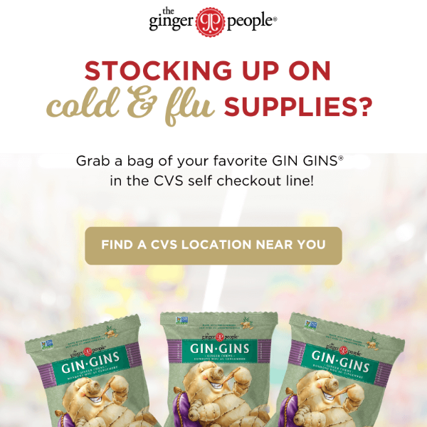 GIN GINS® available at CVS nationwide! 🙌