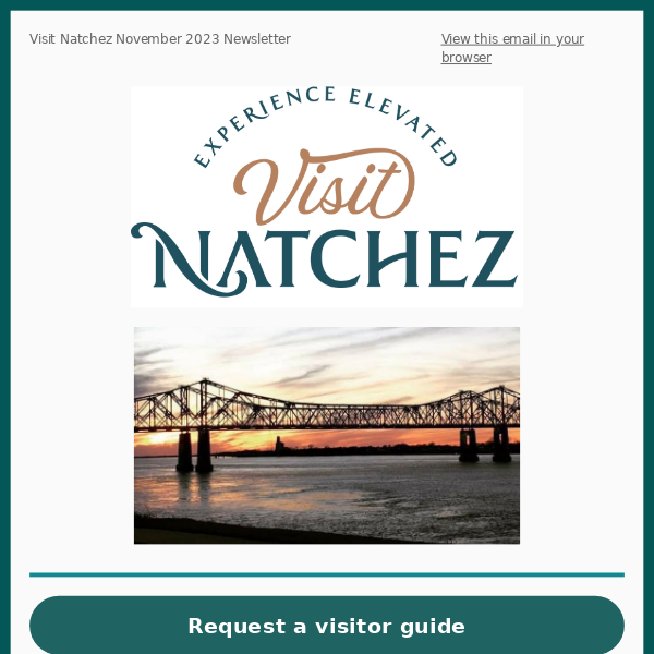 Visit Natchez November 2023 Newsletter