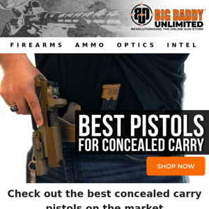 🔫 Top Concealed Carry Pistols on the market 