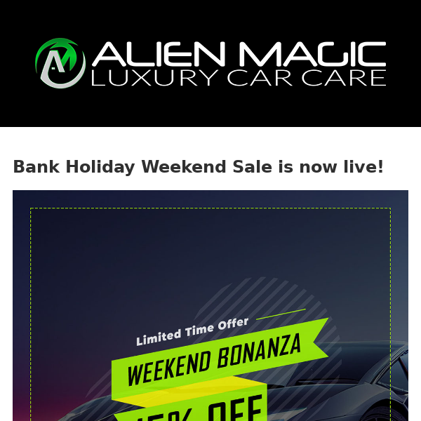 Weekend Sale is LIVE